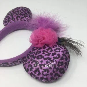 Disney Parks Leopard Peacock Mickey Ears Headband s-l400.jpg main image 2